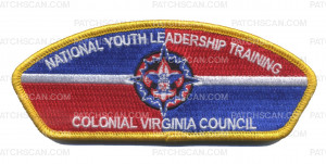 Patch Scan of NYLT Colonial Virginia Council CSP gold border