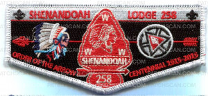 Patch Scan of Shenandoah Lodge Anniversary Flap 