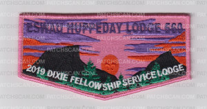 Patch Scan of Dixie Fellowship 2019 Service Lodge Flap
