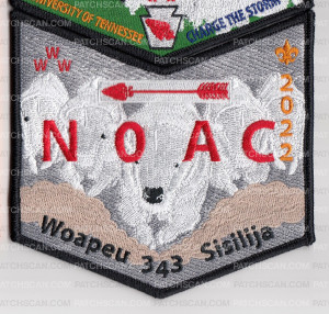 Patch Scan of WOAPEU SISILIJA LODGE 343 NOAC 2022 FLAP AND POCKET SET 