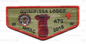 Patch Scan of Quinipissa Lodge NOAC 2018 - Red Border Flap