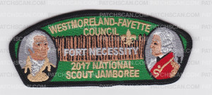 Patch Scan of Fort Necessity 2017 National Scout Jamboree CSP