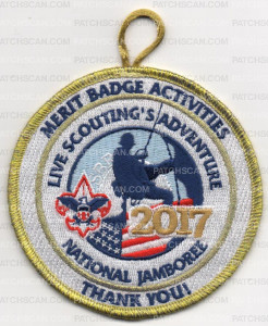 Patch Scan of 2017 Jamboree Merit Badge Activities Thank you! Metallic Gold (PO 87142)