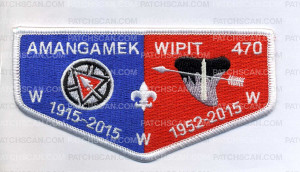 Patch Scan of K124291 - National Capital Area Council - Amangamek Wipit 470 Flap
