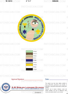Patch Scan of TB 1521C GRAY Jambo Medical Staff Check In Team 2013