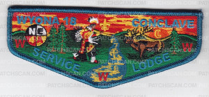 Patch Scan of Wyona Lodge Service Flap 