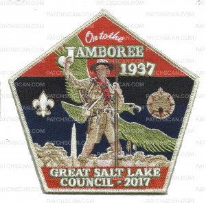 Patch Scan of GSLC 2017 National Jamboree 1937 Center Patch