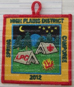 Patch Scan of X156990A SPRING CAMPOREE 2012 HIGH PLAINS DISTRICT