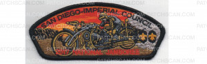 Patch Scan of National Jamboree Motorycyle Black Border  (PO 86696)