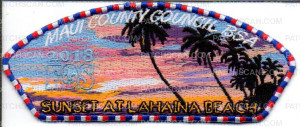 Patch Scan of Maui County Council Sunset At Lahaina Beach FOS 2018