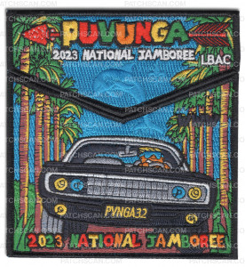 Patch Scan of P24950B Puvunga Lodge 2023 National Jamboree Flap/Pocket