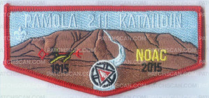 Patch Scan of KAC PAMOLA LODGE FLAP RED