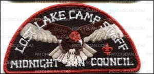 Patch Scan of Lost Lake Camp Staff CSP Vulture Red 