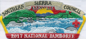 Patch Scan of Southern Sierra Council Kernville 2017 National Jamboree Jacket Patch 