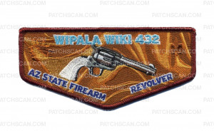 Patch Scan of Wipala Wiki 432 State Firearm Colt Revolver