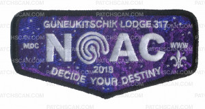 Patch Scan of Guneukitschik Lodge 3017 NOAC Flap - Black Metallic Border
