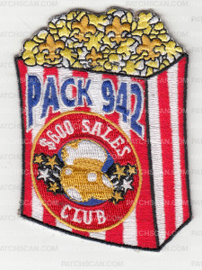 Patch Scan of X164733A Pack 942 Popcorn Sales Club