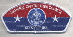 Patch Scan of Sea Scouts BSA White