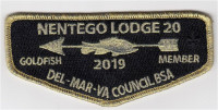Nentego Gold Fish Member 2019 Flap Del-Mar-Va Council #81