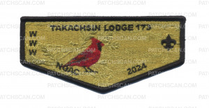 Patch Scan of  Takachsin Lodge 173 NOAC 2024 "Cardinal/Eagle" (Flap)