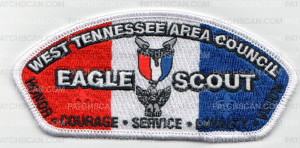 Patch Scan of 33543 - Eagle Scout Honor Loyalty Courage Service Vision 2014 CSP