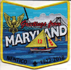 Patch Scan of Baltimore Area Council Greetings From Maryland 2018
