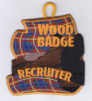 Wood Badge Recruiter Patch- Axe and Log ClassB	
