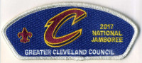 Greater Cleveland Council 2017 National Jamboree Dark Blue Bkg Silver Metallic Border Greater Cleveland Council #440