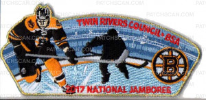 Patch Scan of The Original Six NHL Twin Rivers Council National Jamboree 2017