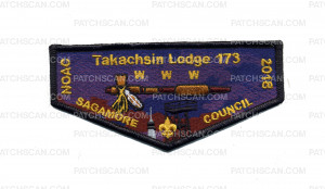 Patch Scan of Takachsin Lodge 173 Home of Gus Pocket Flap