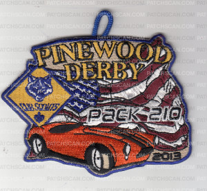Patch Scan of X164986A Pack 210 Pinewood Derby