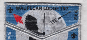 Patch Scan of Waupecan Lodge 197 - NOAC 2022 Flap and Pocket Set 3