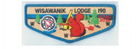 Wisawanik NOAC flap (blue border) Arbuckle Area Council #468