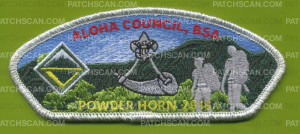 Patch Scan of Aloha Council, BSA Powder Horn, 2018