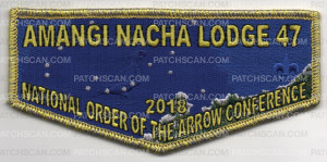 Patch Scan of LODGE 47 FLAP 3 MET GOLD