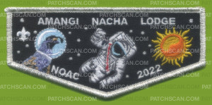 Patch Scan of Amangi Nacha Lodge- NOAC 2022 (Silver Metallic Border)