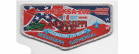 Mississippi Gathering Flap Metallic Silver Border (PO 87248) Yocona Area Council #748 merged with the Pushmataha Council