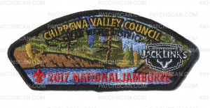 Patch Scan of Chippewa Valley Council - 2017 National Jamboree Jack Links JSP - Clear Water 