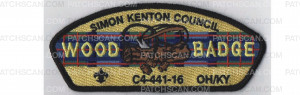 Patch Scan of Wood Badge 3 bead CSP