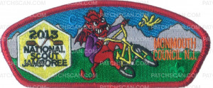 Patch Scan of MONMOUTH COUNCIL JSP BIKE RED BORDER