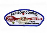 RAINBOW COUNCIL- 2013 JAMBOREE- TROOP A419- 212102 Rainbow Council #702