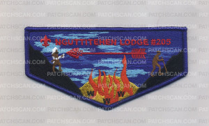 Patch Scan of Nguttitehen Lodge #205 Flap (Blue)