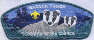 Patch Scan of 463704- Badger Troop Southern Sierra Council 