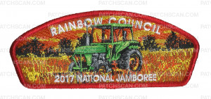 Patch Scan of Rainbow Council 2017 National Jamboree Tractor JSP