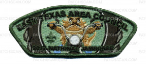 Patch Scan of East Texas Area Council- 2017 National Jamboree- Horny Toad (Green) 