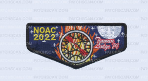 Patch Scan of Timmeu Lodge 74 NOAC 2022 flap black border