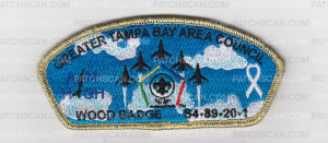 Patch Scan of Greater Tampa Bay Area Council Wood Badge S4-89-20-1