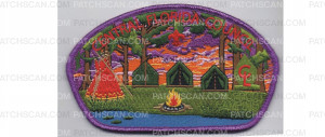 Patch Scan of Support Camping CSP Metallic Purple Border (PO 86575)