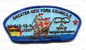 Patch Scan of Greater New York Councils Wood Badge three beads 