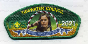 Patch Scan of Tidewater Council FOS 2021 (First Female Class of Eagle Scouts) 